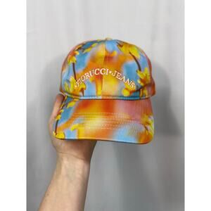 Fiorucci Jeans Watercolor Cap Multi Baseball Hat Revolve Adjustable 100% Cotton
